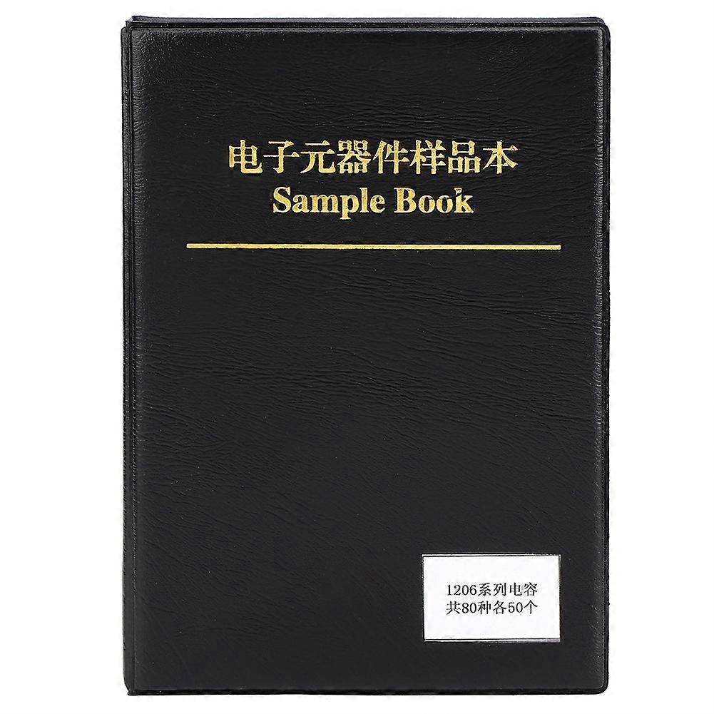 Black Plastic 1206 80 Value Capacitors Kit Sample Book Organizer Electron Components
