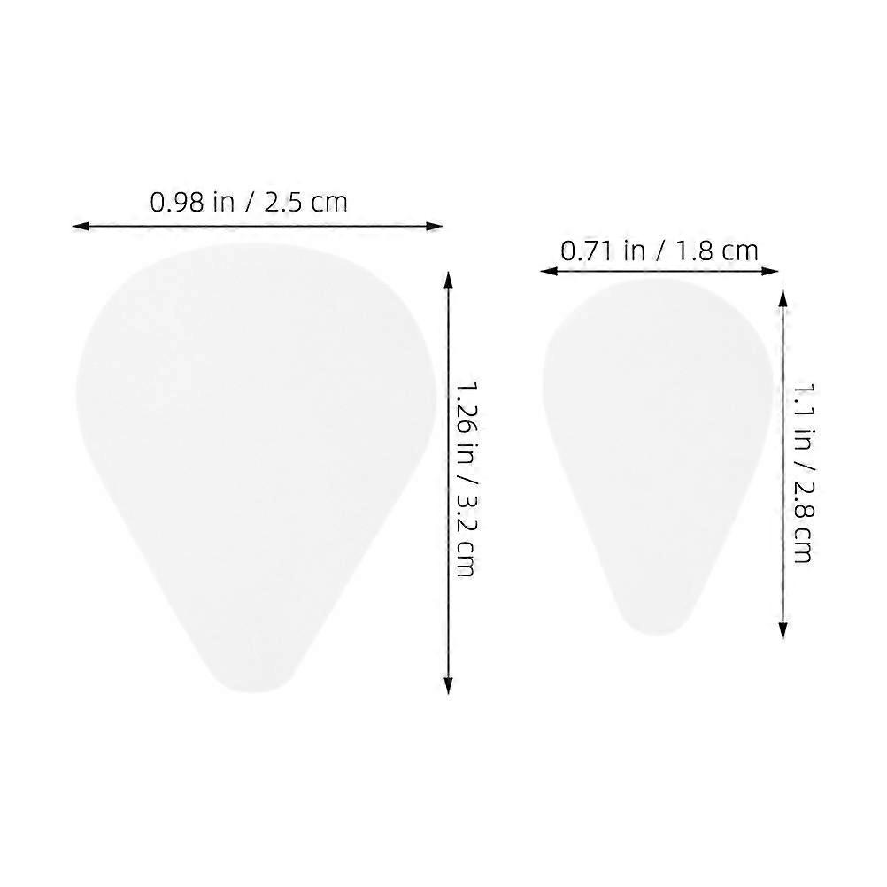 20Pcs Transparent Silicone Flute Pads for Enhanced Grip Self-Adhesive Set