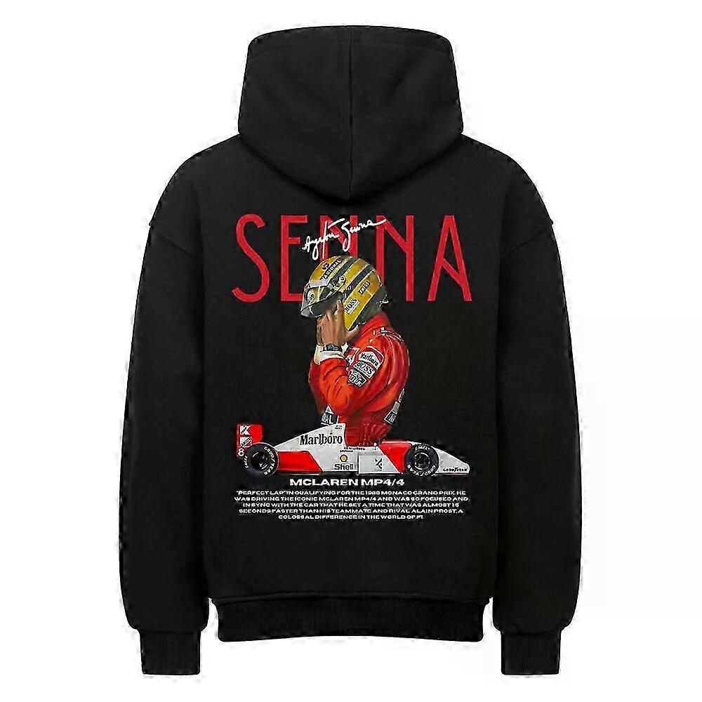 Senna Black Hoodie Pullover Rockinstone (backprint)