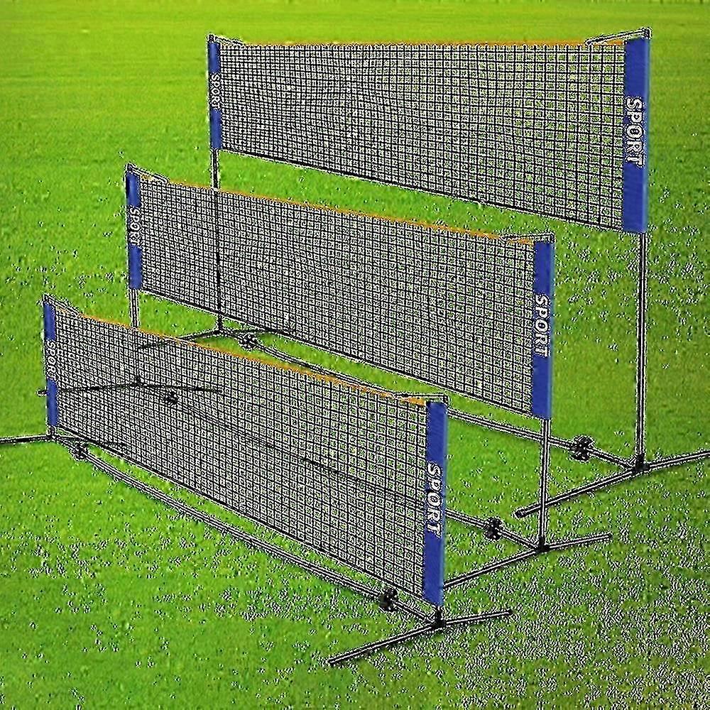 Portable Folding Training Net for Volleyball, Tennis, Badminton &amp; Pickleball - Durable Sports Net with 4 Sizes