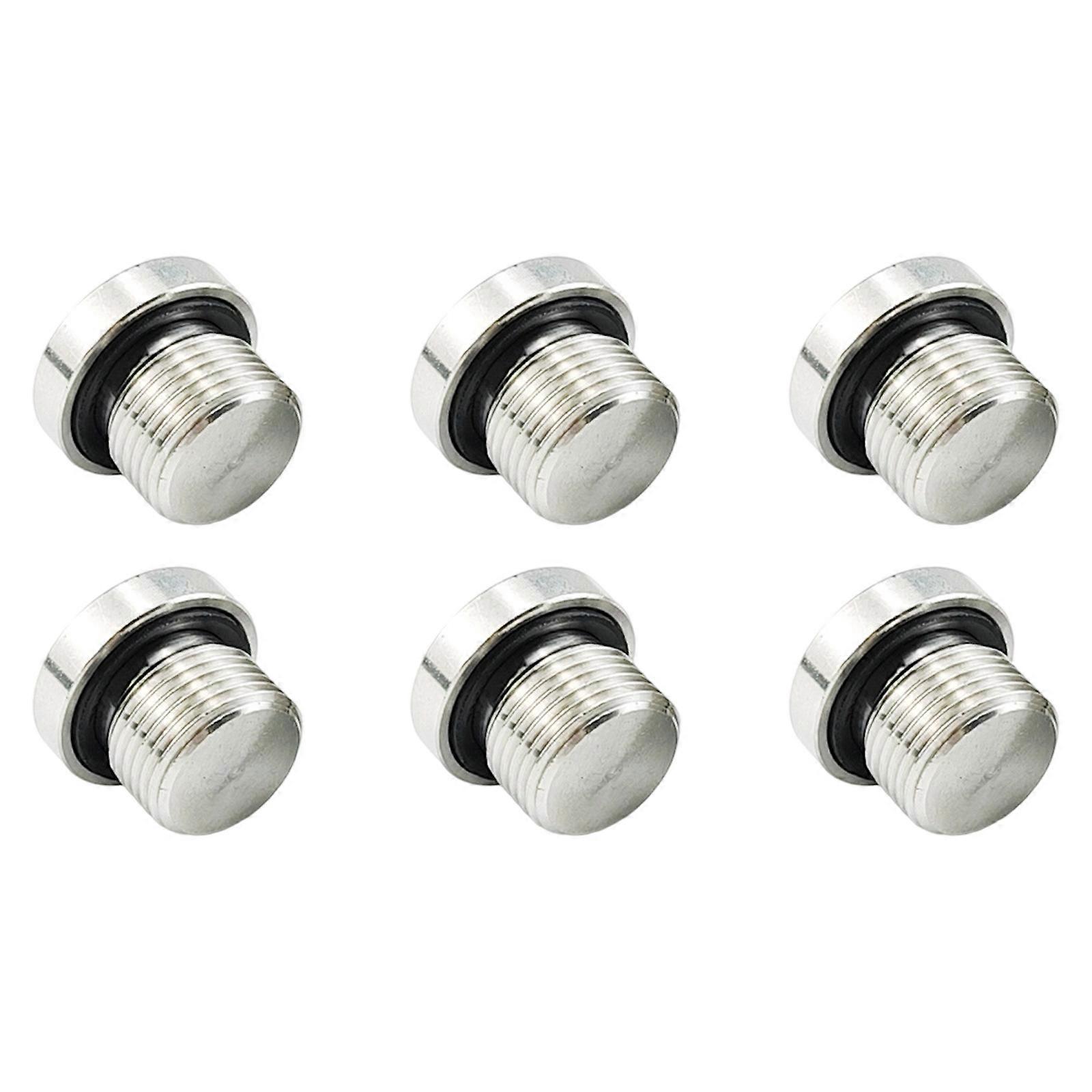 Heavy Duty Stainless Steel Hexagonal Plugs Blanking Plugs For Multiple Applications LeakProof Connection Design Multicolor