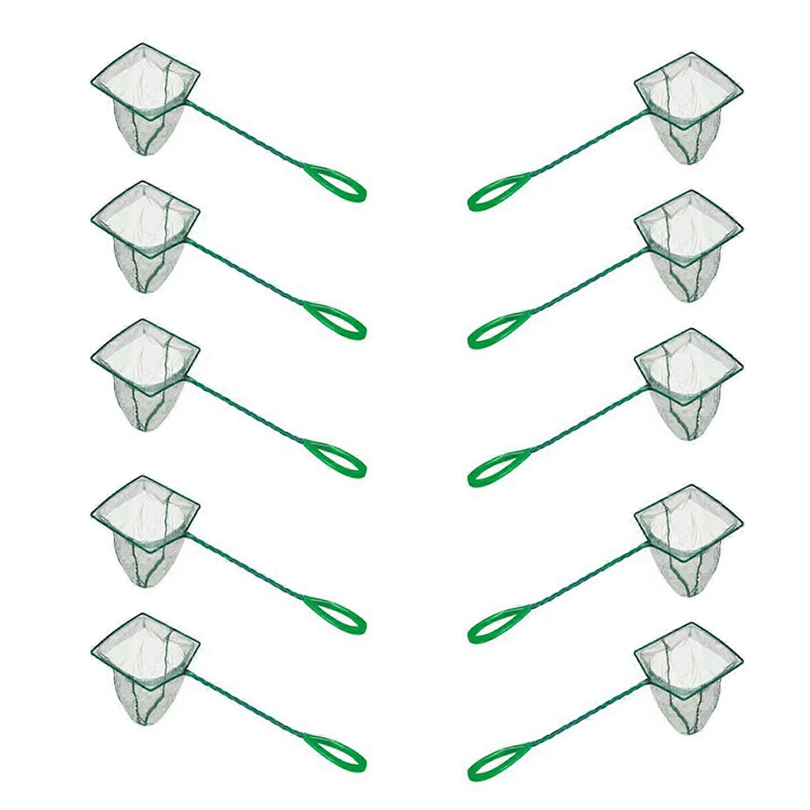 Pack of 10 Fishtanks Cleaning Net  Maintenance Accessories for Efficient Fish Handling and Debris Removal in Aquariums Multicolor