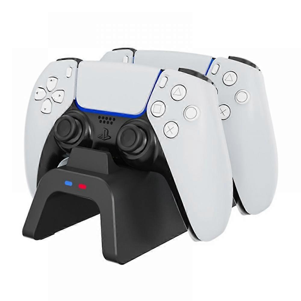 PS5 Controller Charger,Upgraded Fast-Charging Port Docking Station Stand for PS4/5/PS Pro Controller,Black