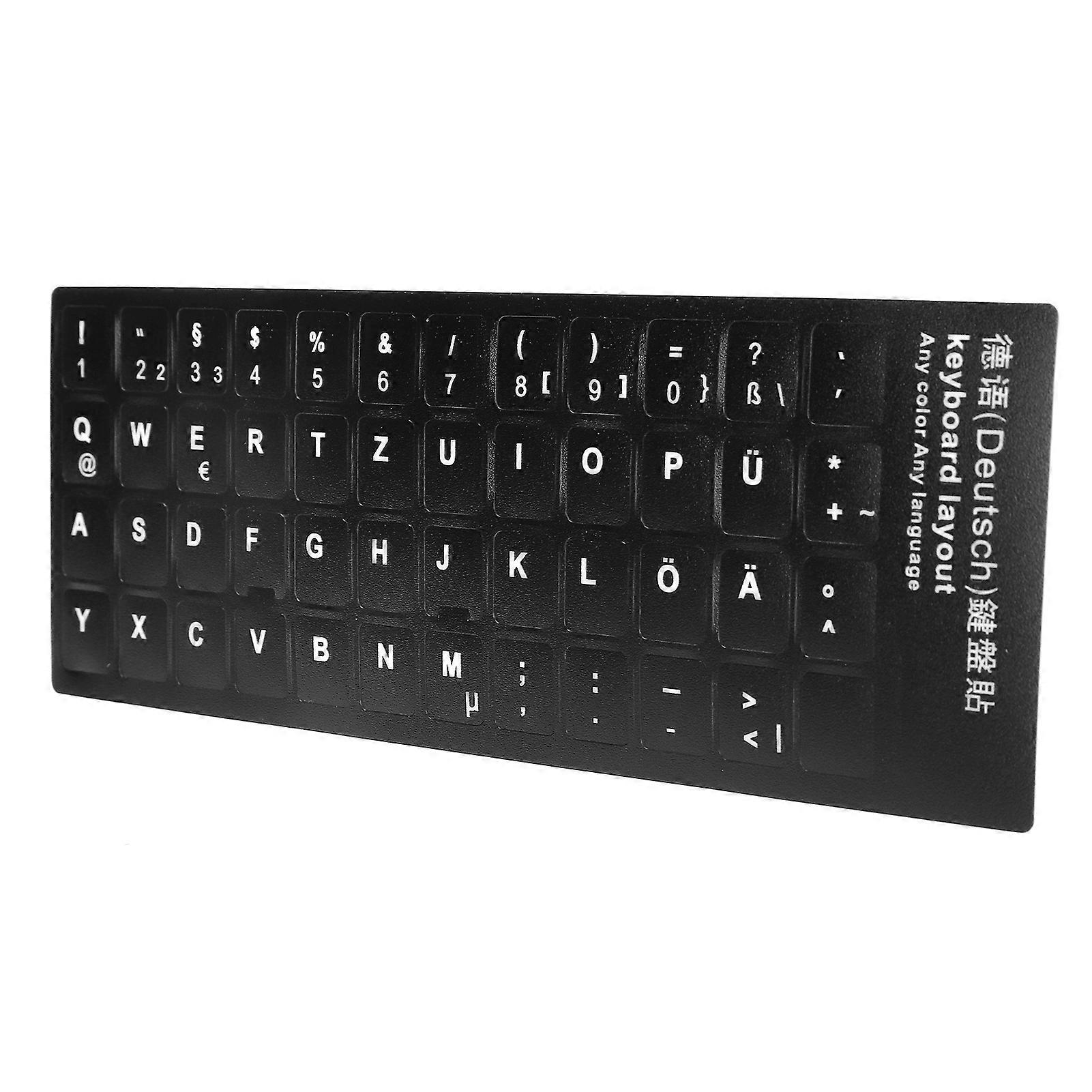 German Keyboard Sticker Replacement Keyboard Sticker for Desktop Computer Laptop