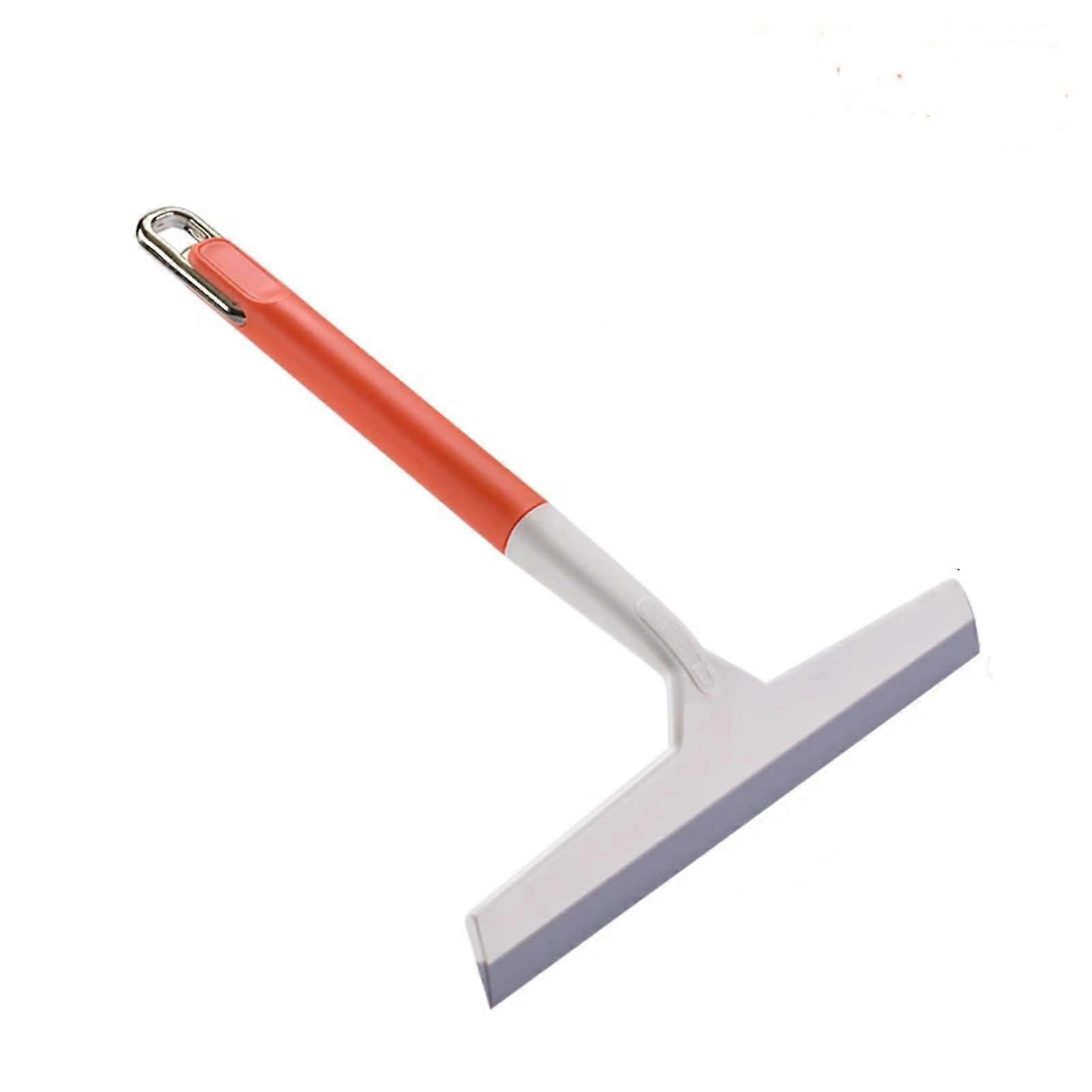 Glass Window and Table Cleaning Squeegee Brush for Home or Hotel Use, Orange Handle