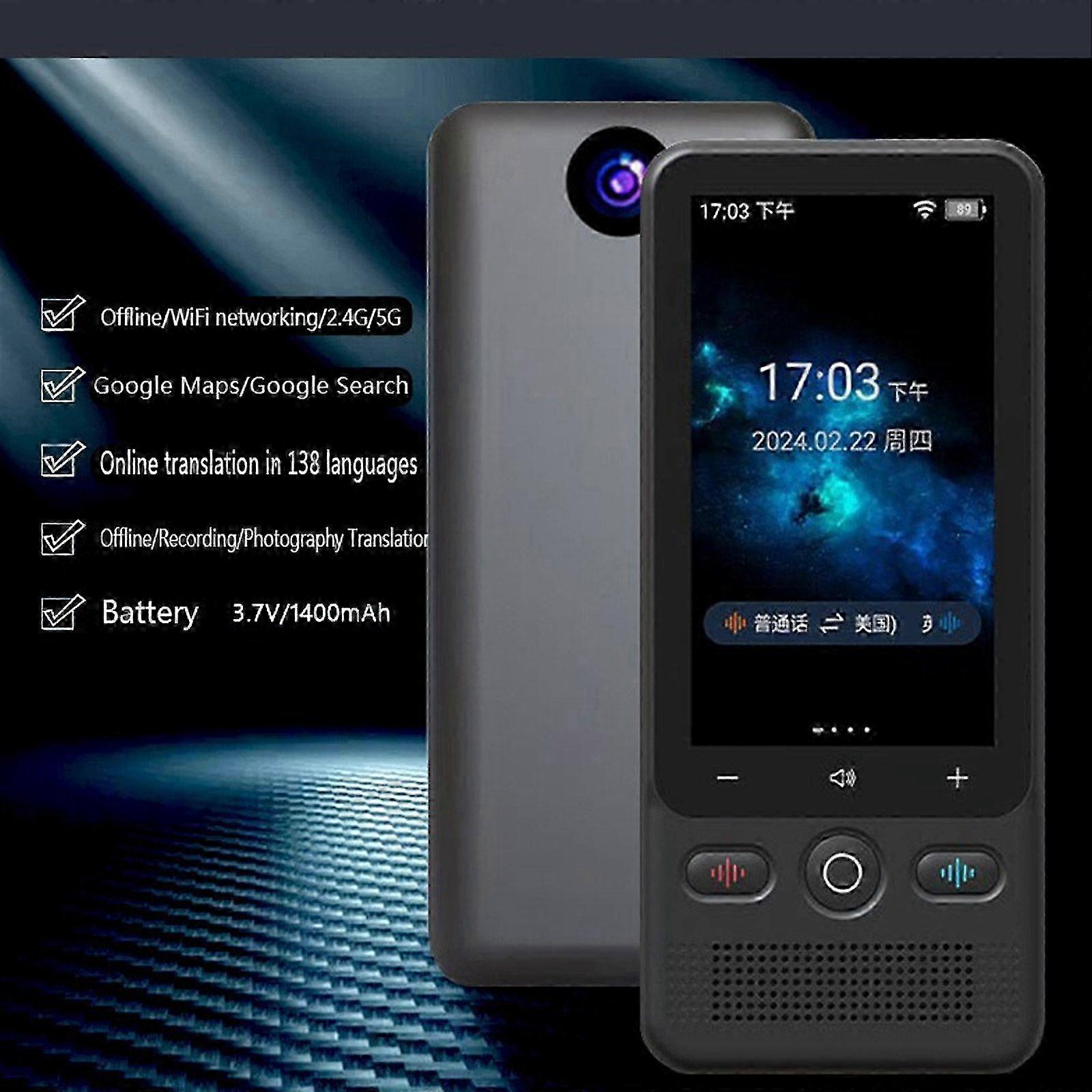 T18 Offline Voice Translator Device Intelligent 138 Language Wifi Real-Time