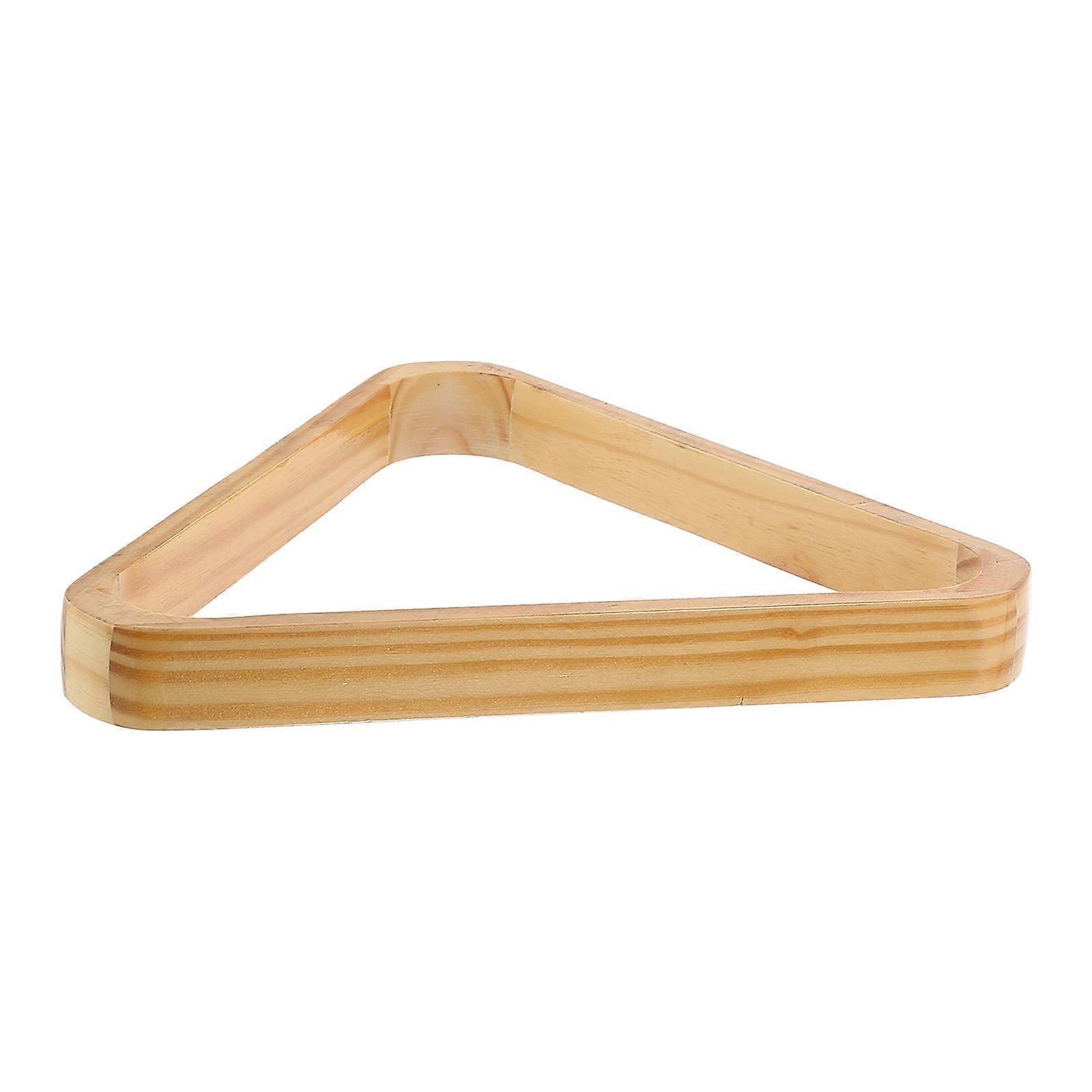 Wood Billiard Ball Rack Triangle Shape Game Room Accessories Professionals Storage Solution 1Pack