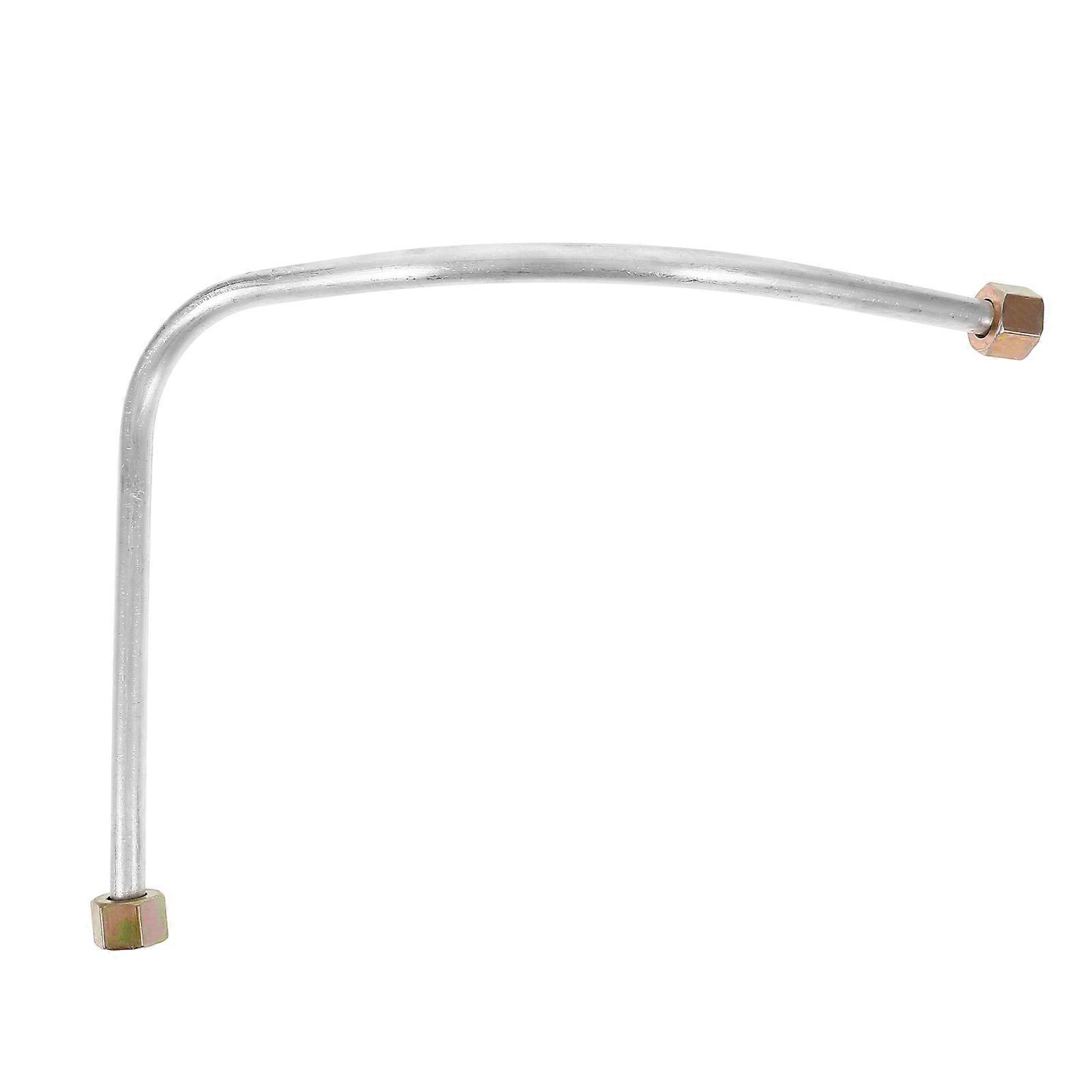 Exhaust Efficiency Air Compressor Hose Pneumatic Pipe DIY Enthusiasts Silver 1Set