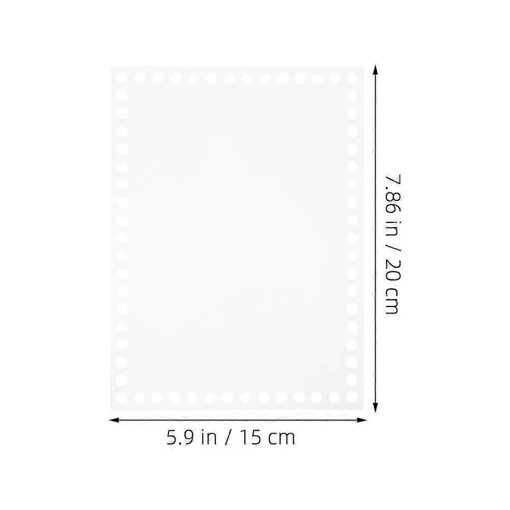 Acrylic Crochet Base for Weaving Boards 3Pcs Transparent Bag Bottom Sheets
