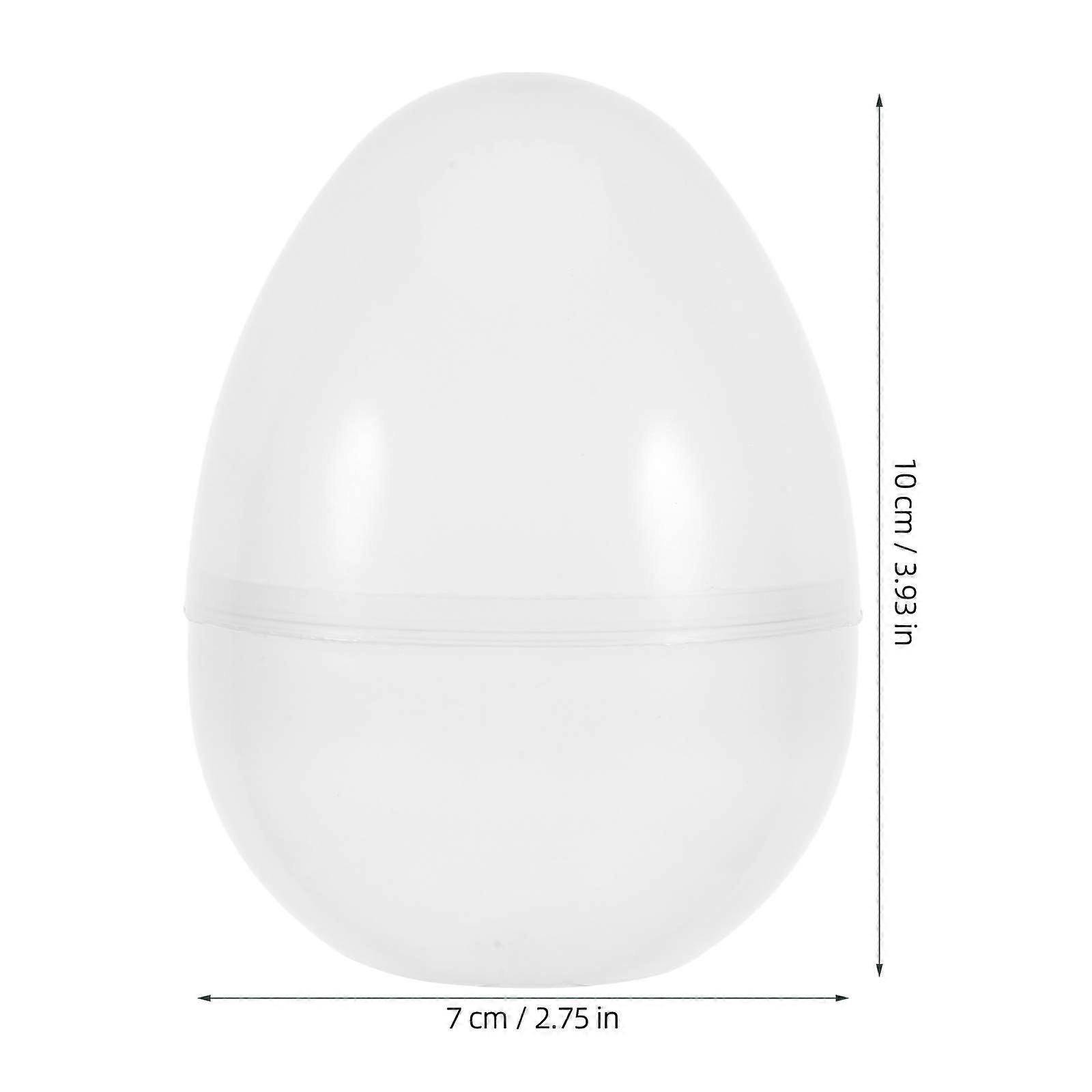 Plastic Transparent Easter Eggs for Party Gifts 6Pcs Fillable Candy Boxes