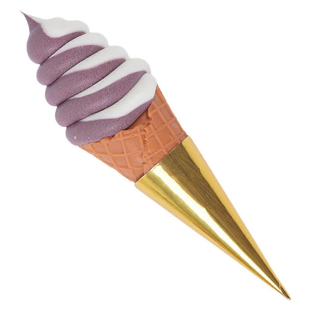 Fake Ice Cream Cone Model for Decoration 5Pcs PVC Artificial Simulation Display