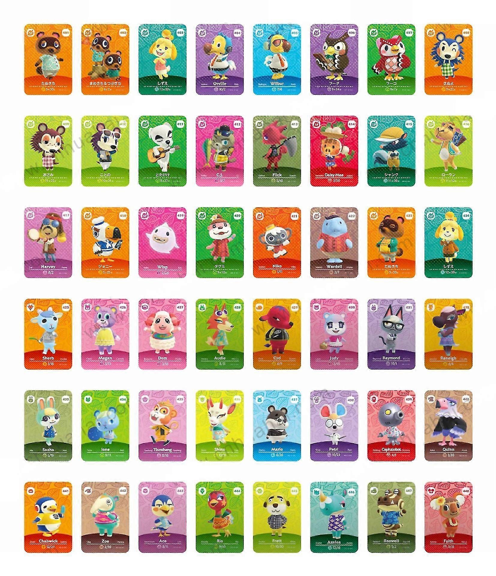 48ks Ns Animal Forest Amiibo karta Jack Meiling čajová pilulka 5. Bomba Linkage Card