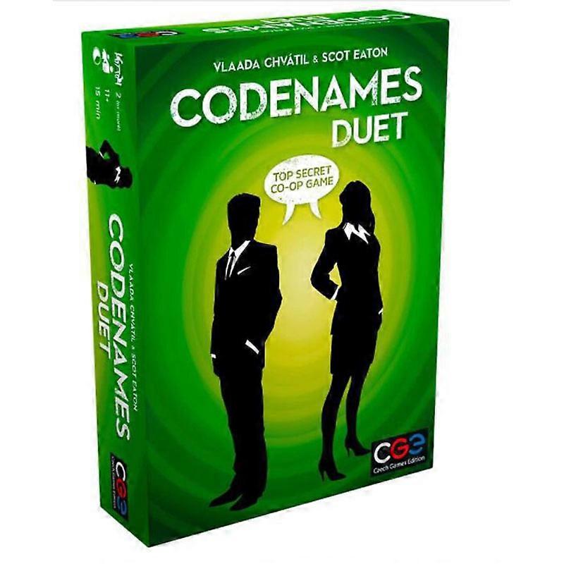 English Codenames: Duet, Two-Player Deduction Board Game, Toy, Strategy, Card Game