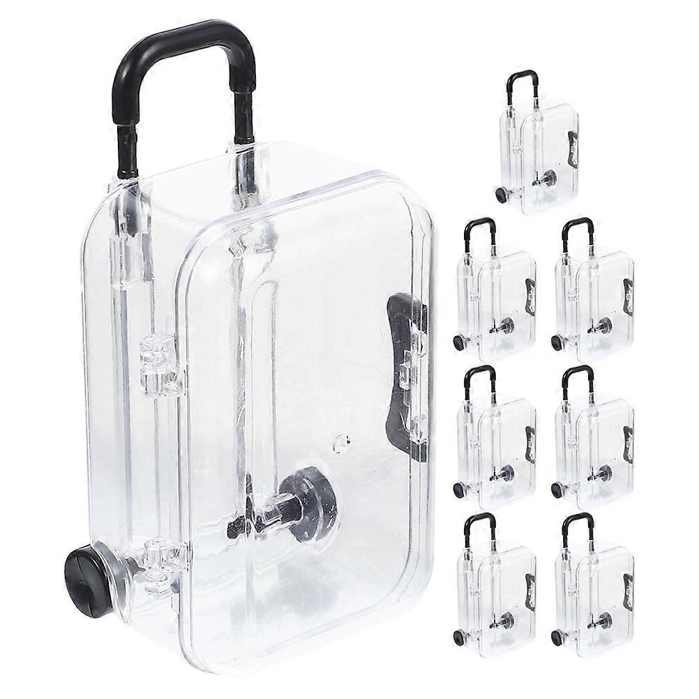 Mini Luggage Gift Box for Decor Including 8Pcs Mini Candy Boxes