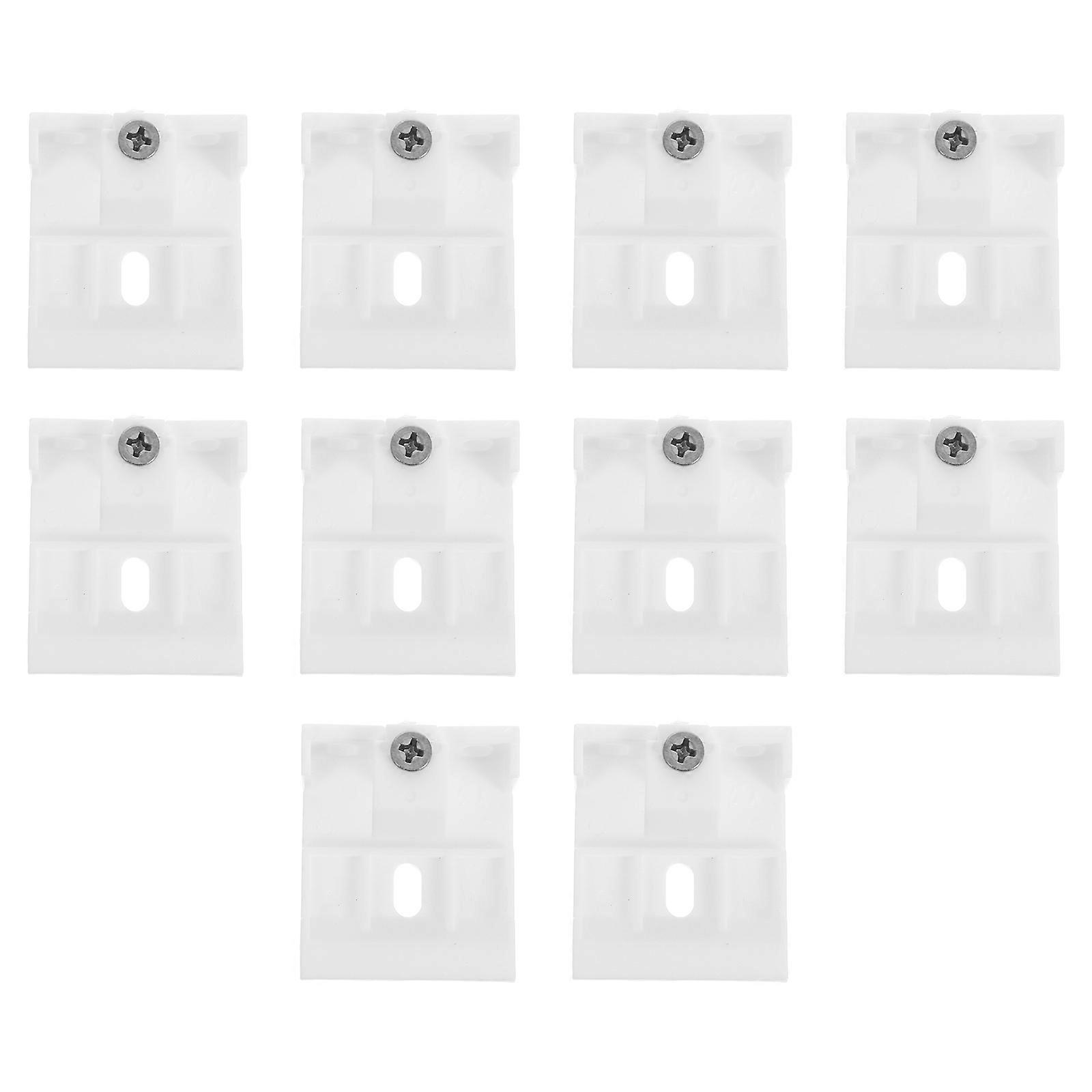 Plastic Mount Bracket Holder for Curtain Support with 10Pcs Stable Design