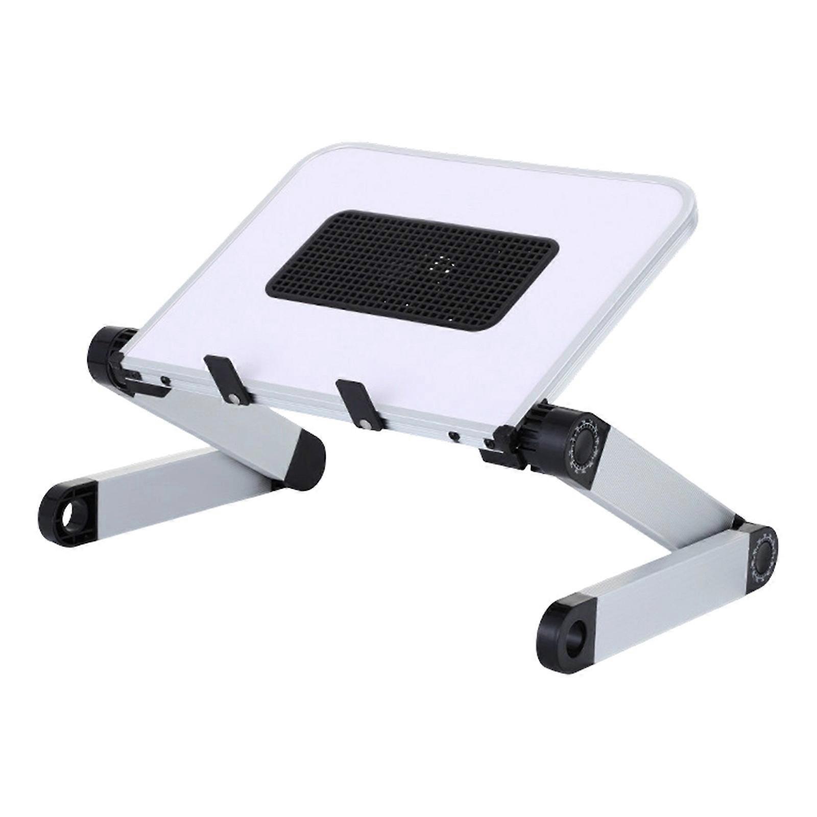 Adjustable Ergonomic Computer Stand Foldable Multiple Position Cooling Vents Included for Better Postures Support  White