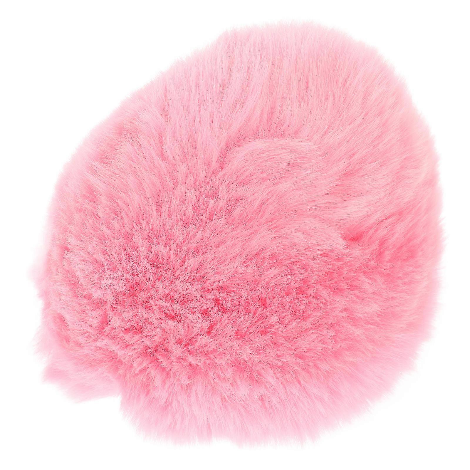 Thick Plush Microphone Protector for Noise Reduction Dustproof Cover Pink