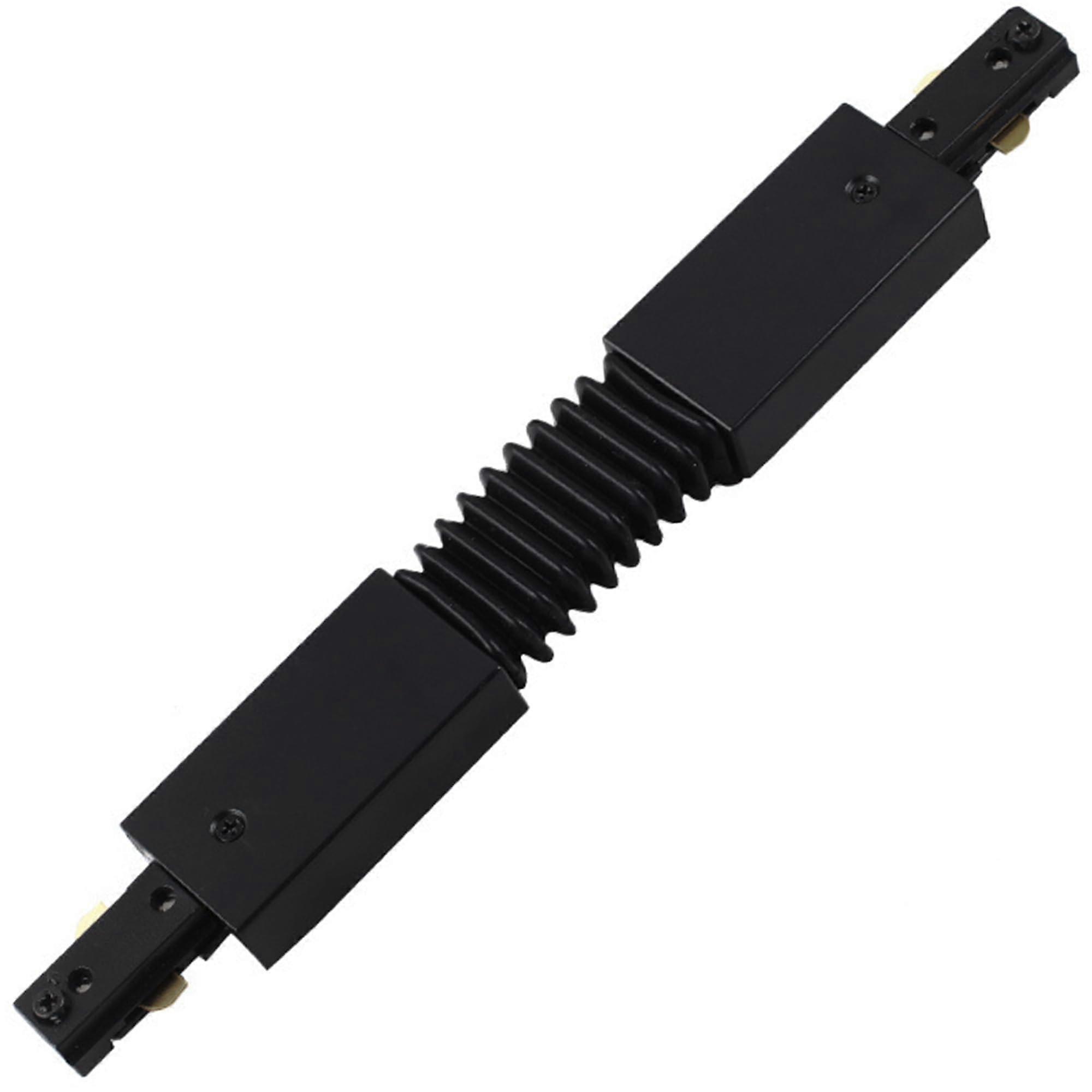 Track Lighting Connector, Black H Track Flexible Connector for Single Circuit, Adjustable Angle Design