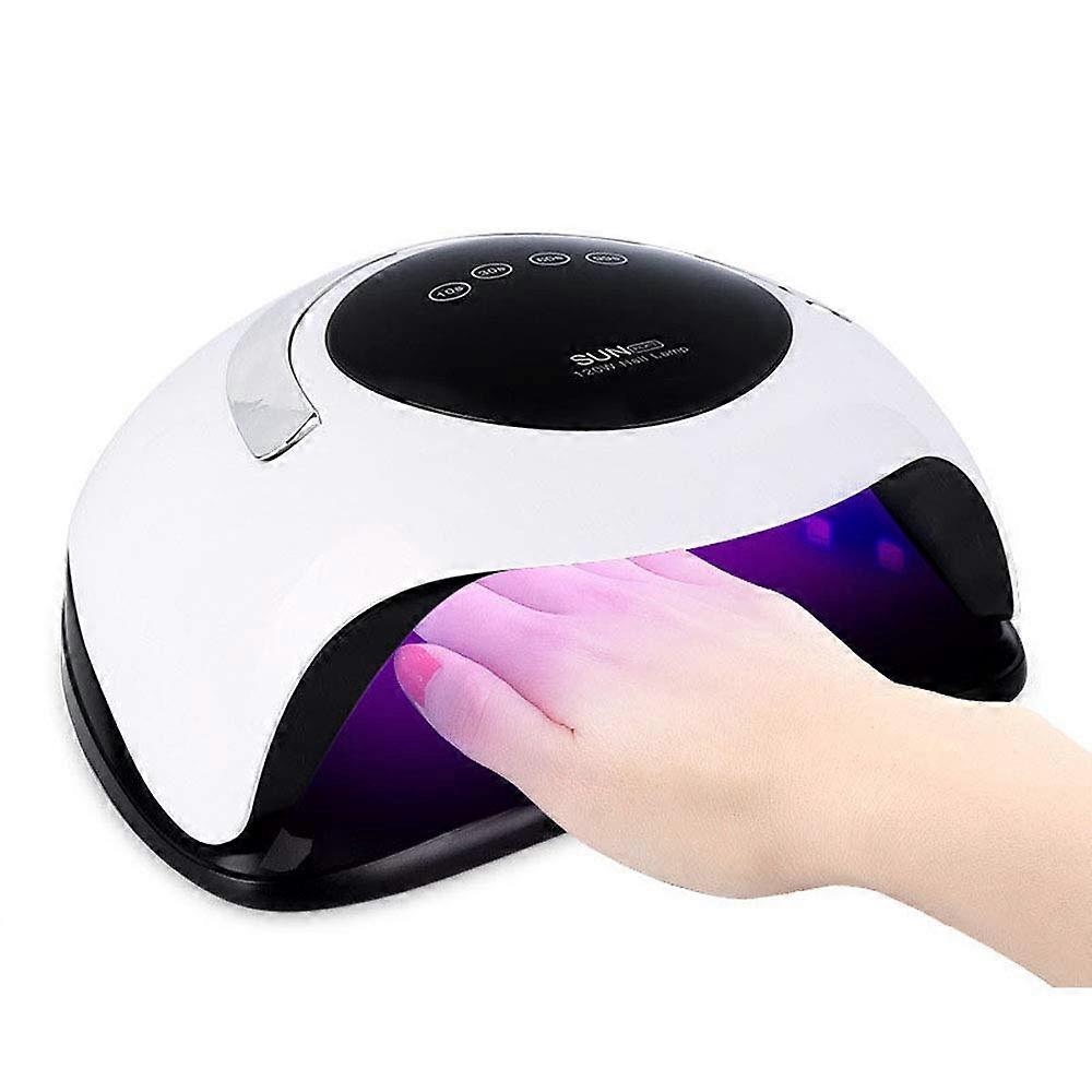 120W UV LED Nail Dryer Fast Curing Lamp with Automatic Sensor and Multiple Timer Settings