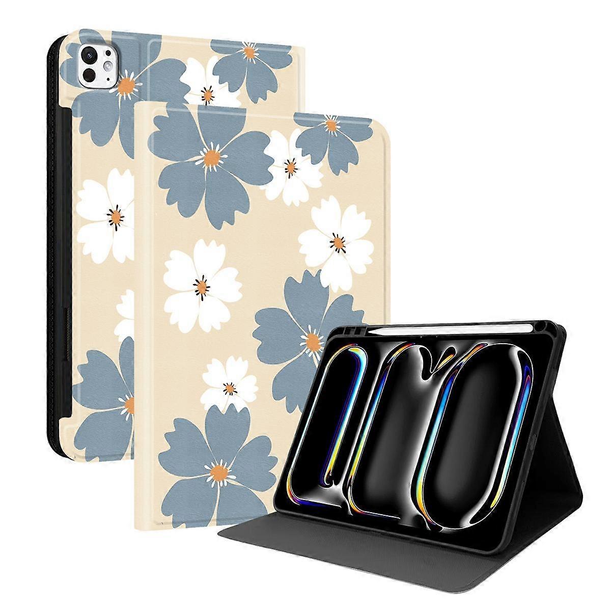 Painted Voltage Vegan Leather Smart Tablet Case with Pen Slot