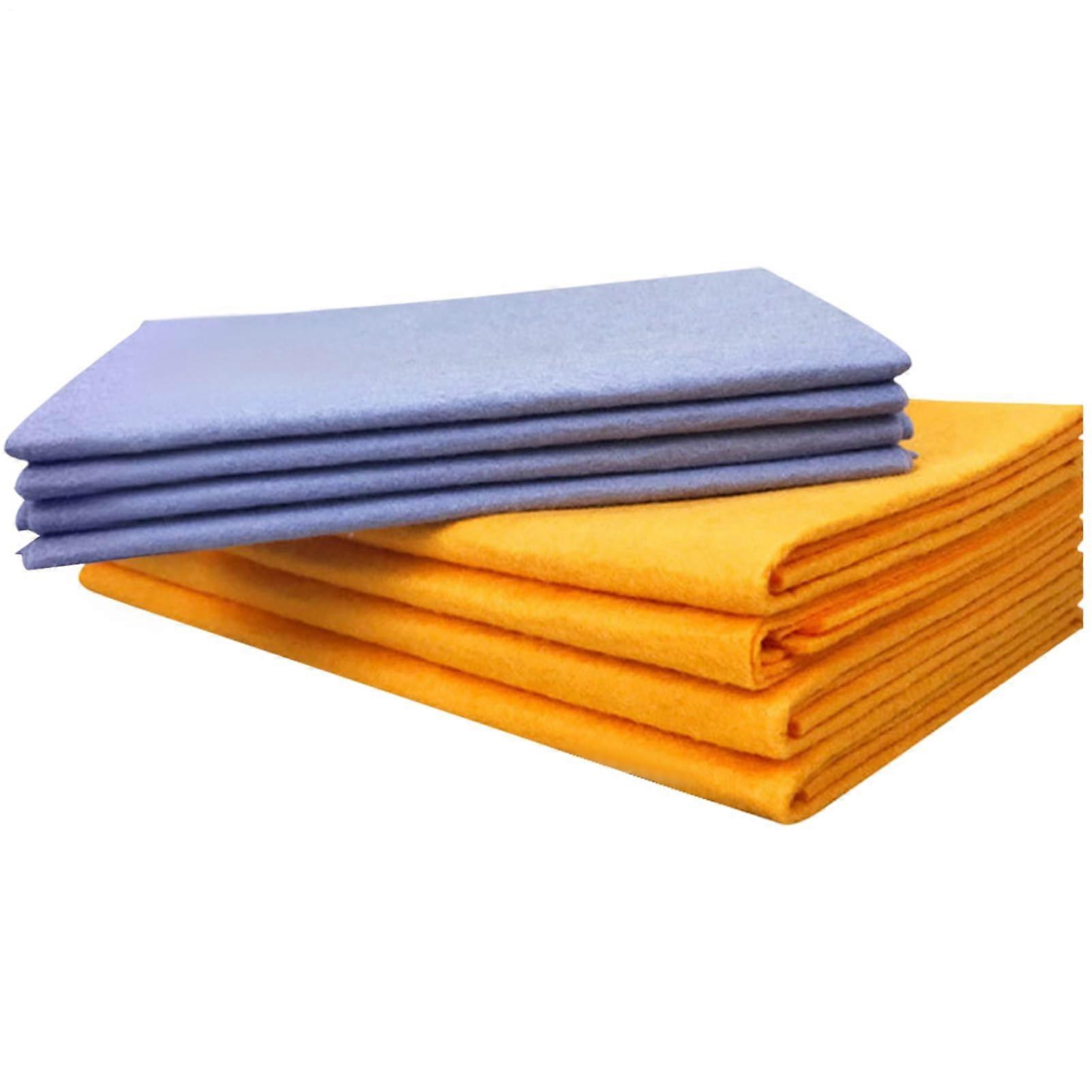 Chamois Towel for Car Drying  Super Absorbent Scratch Cleaning Cloth for MultiSurface Use