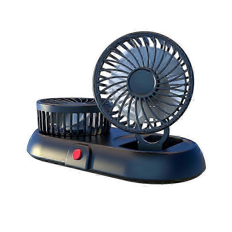 Car Two Head Adjustable Foldable Multifunctional High-Wind Fan 2025