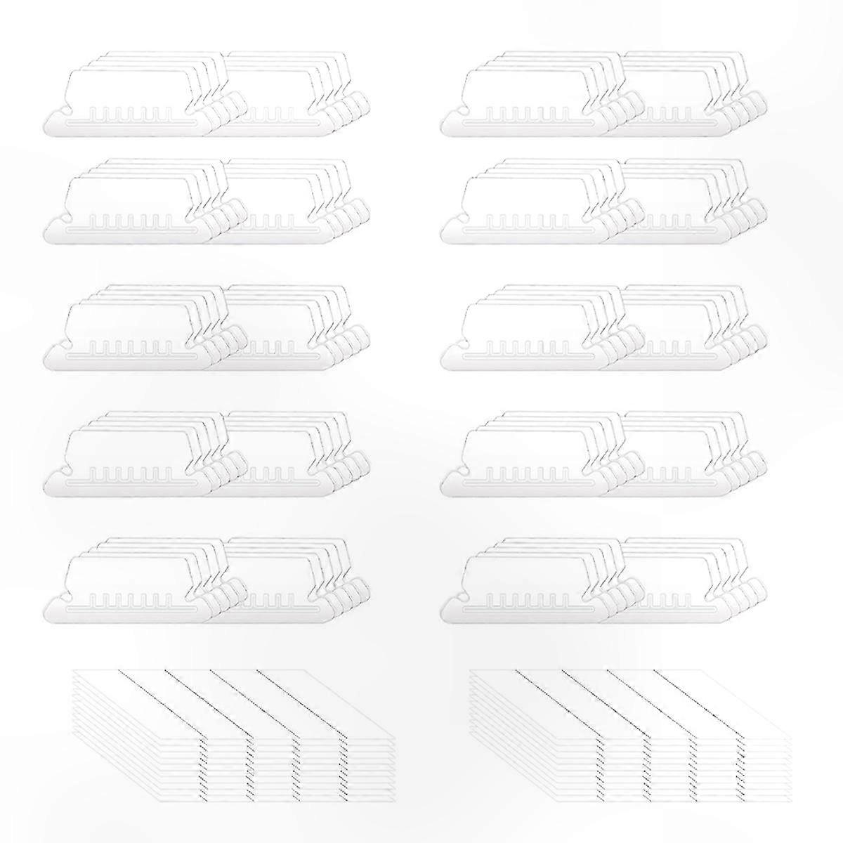 50 Pack Hanging Folder Labels with Inserts, 2 Inch Size for Organizing Files