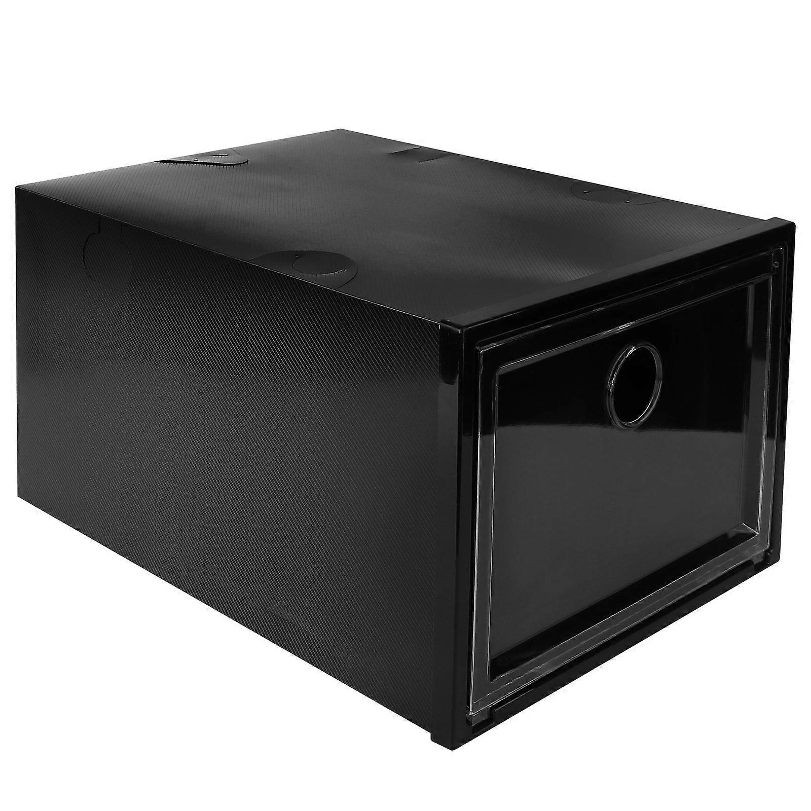 Stackable Plastic Shoes Box with Transparent Door for Storage