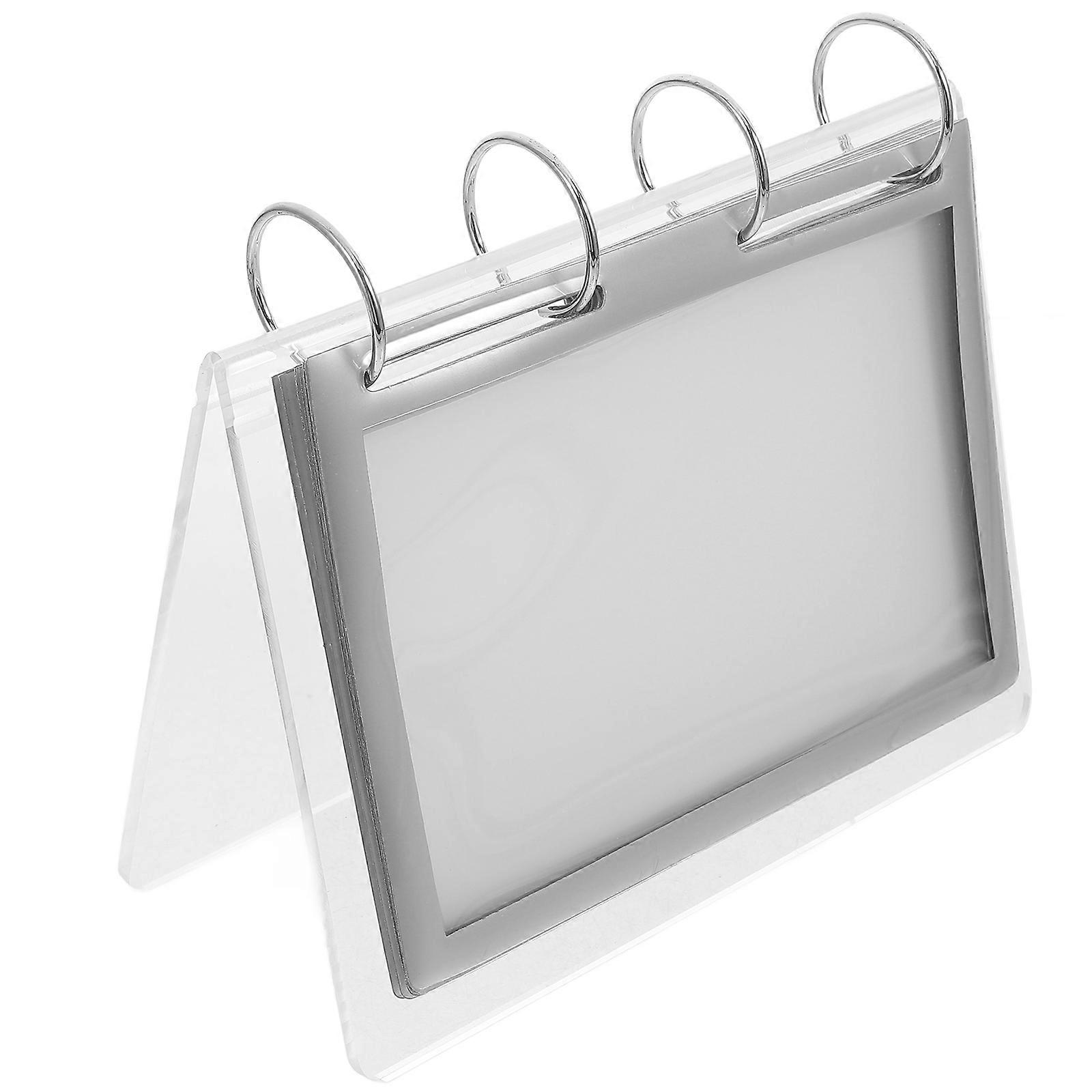 Acrylic Menu Display Stand Clear Menu Holder for Display 3Pcs