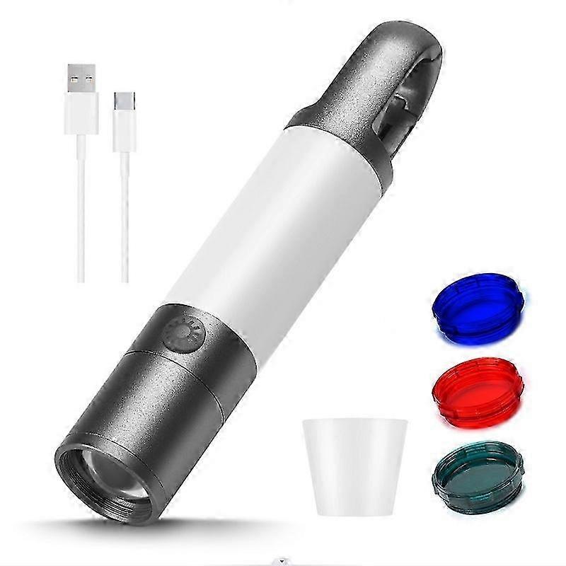 2026 Outdoor Strong Laser Flashlight Telescopic Focus Warning Lighting