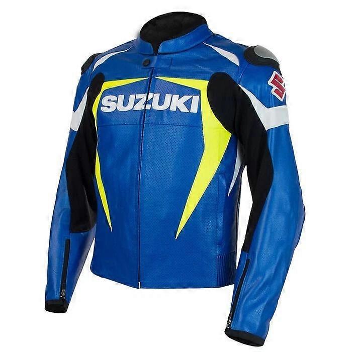 Motorbike Riding Leather Racing Jacket-08