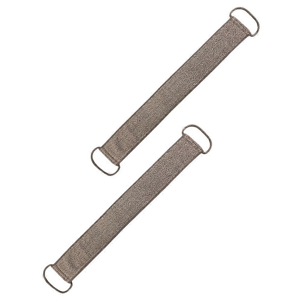 2pcs Exfoliating Back Scrubber Bath Strap Deep Skin Cleanser