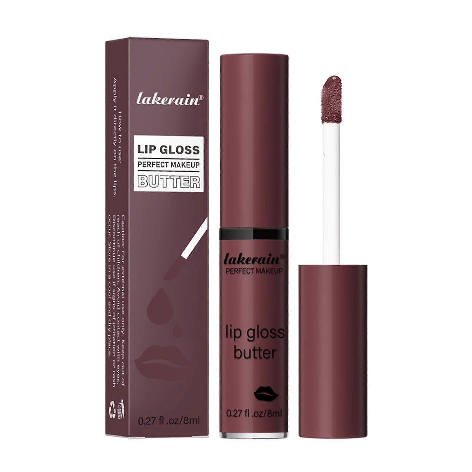 Lip Gloss Kit Waterproof Long Lasting Non Sticky  Shine Moisturizing Plumping Set