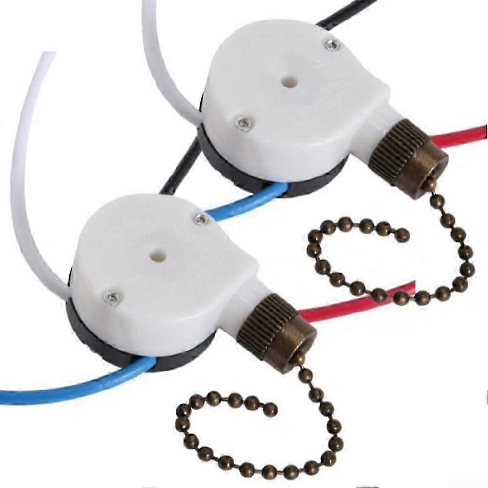 Pull Chain Switch Replacement Two Pack For Ceiling Fans Compatible With Speed Control Kit Edition 0107