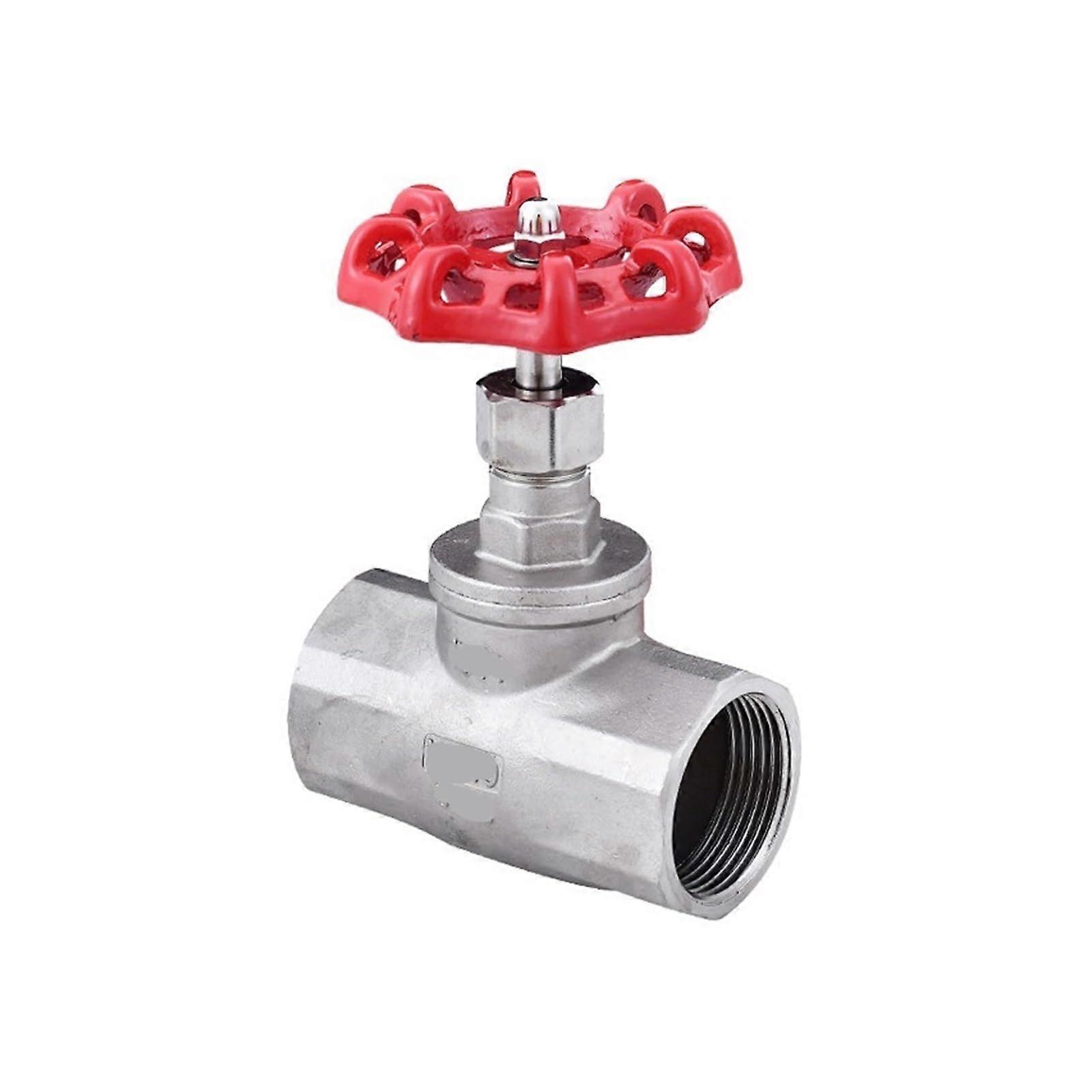 304 Stainless Steel Stop Valve J11W16P BType Threaded Steam Control, LeakProof, Silver