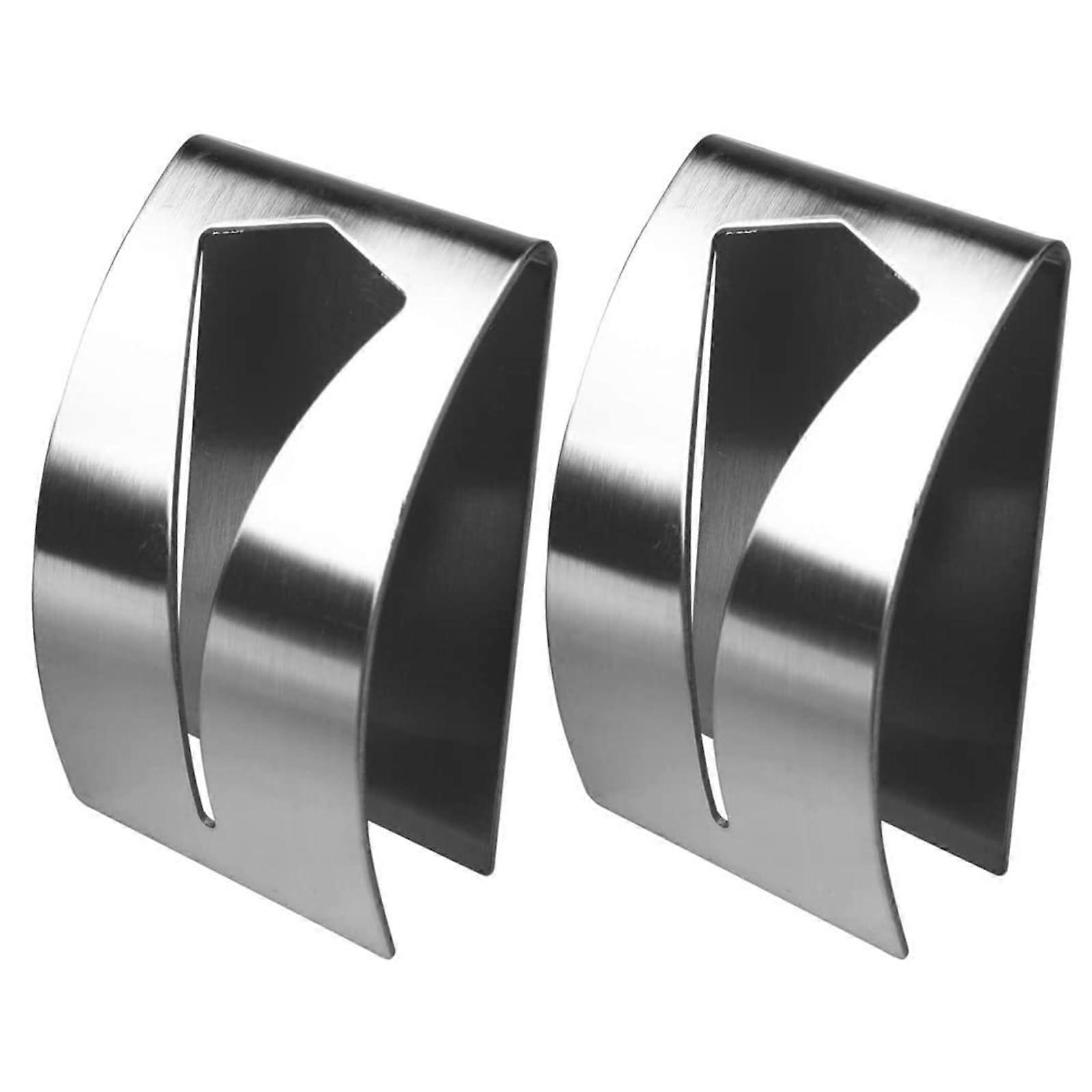 Self Adhesive Towel Rack No Drilling Square Hooks for Bathroom and Kitchen, 2 Pieces