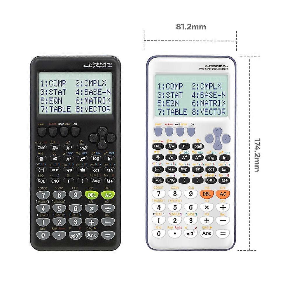 Large Screen Scientific Function Calculator 417 Multifunctional,Designed Specifically for Student Exams with 1 Pen Black