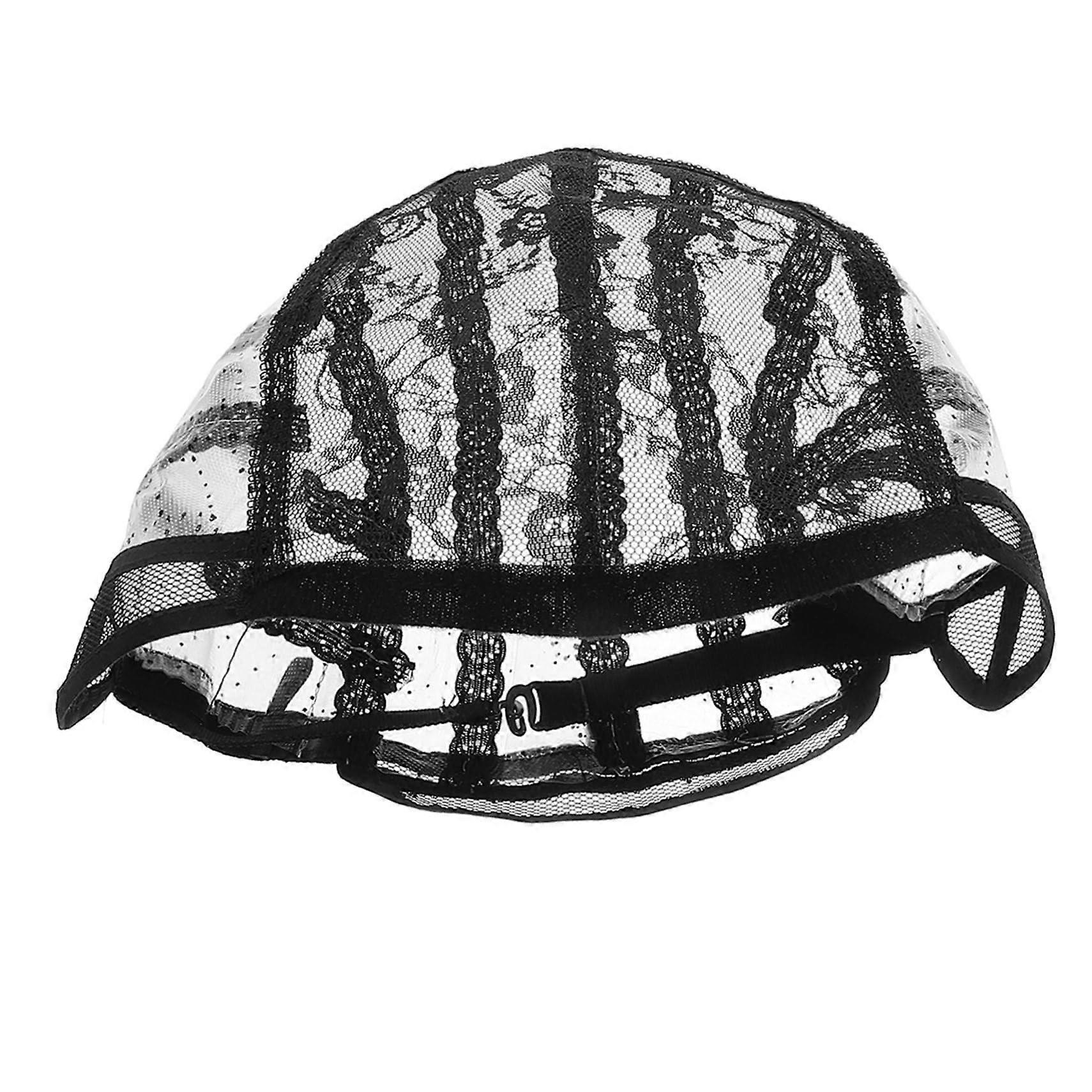 Adjustable Breathable Wig Cap with Elastic Band for Wig Making, Lightweight Mesh Lace Design