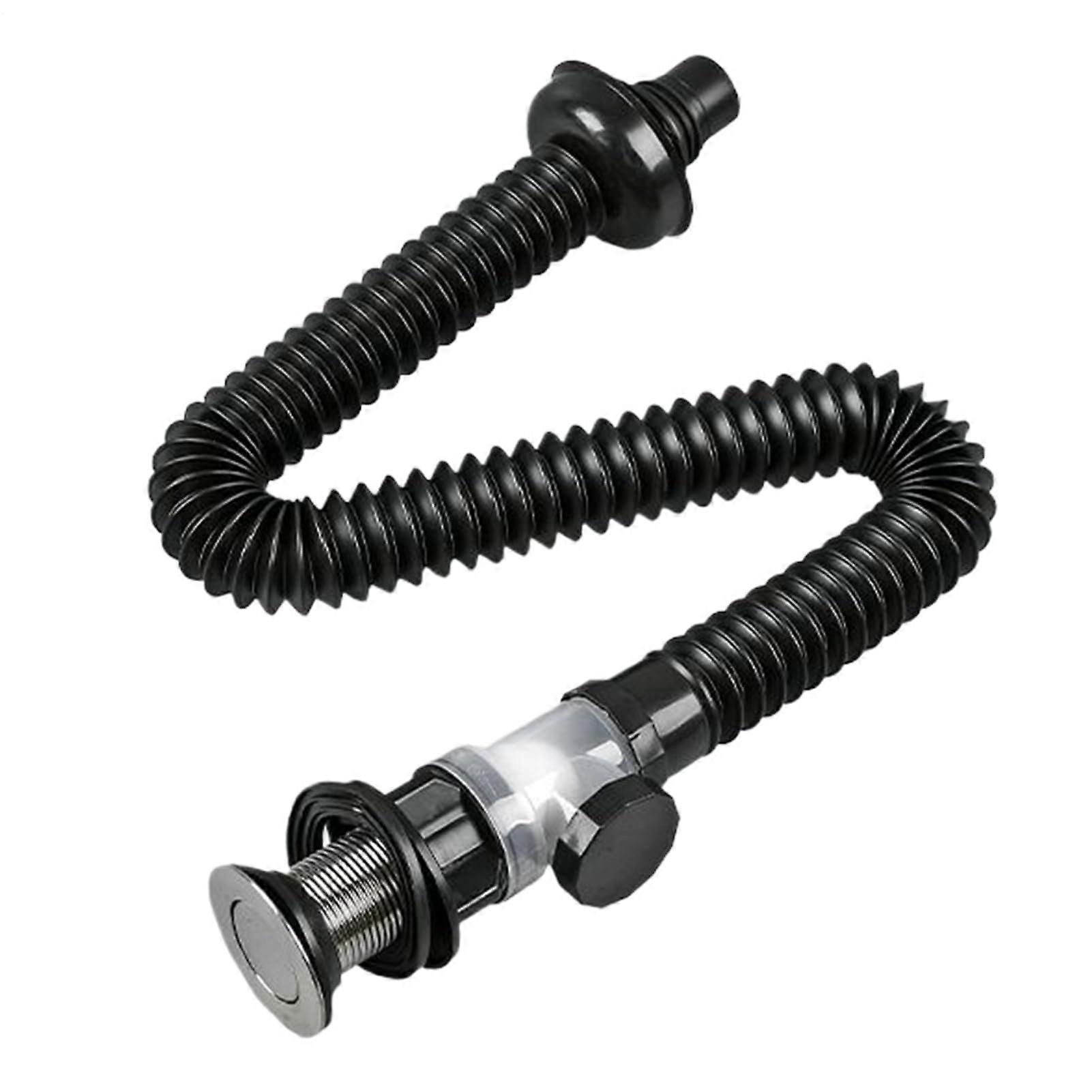 Bathroom Sink Drain Pipe with Advanced Odor Control, Flexible Expandable Hose for Kitchen and RV