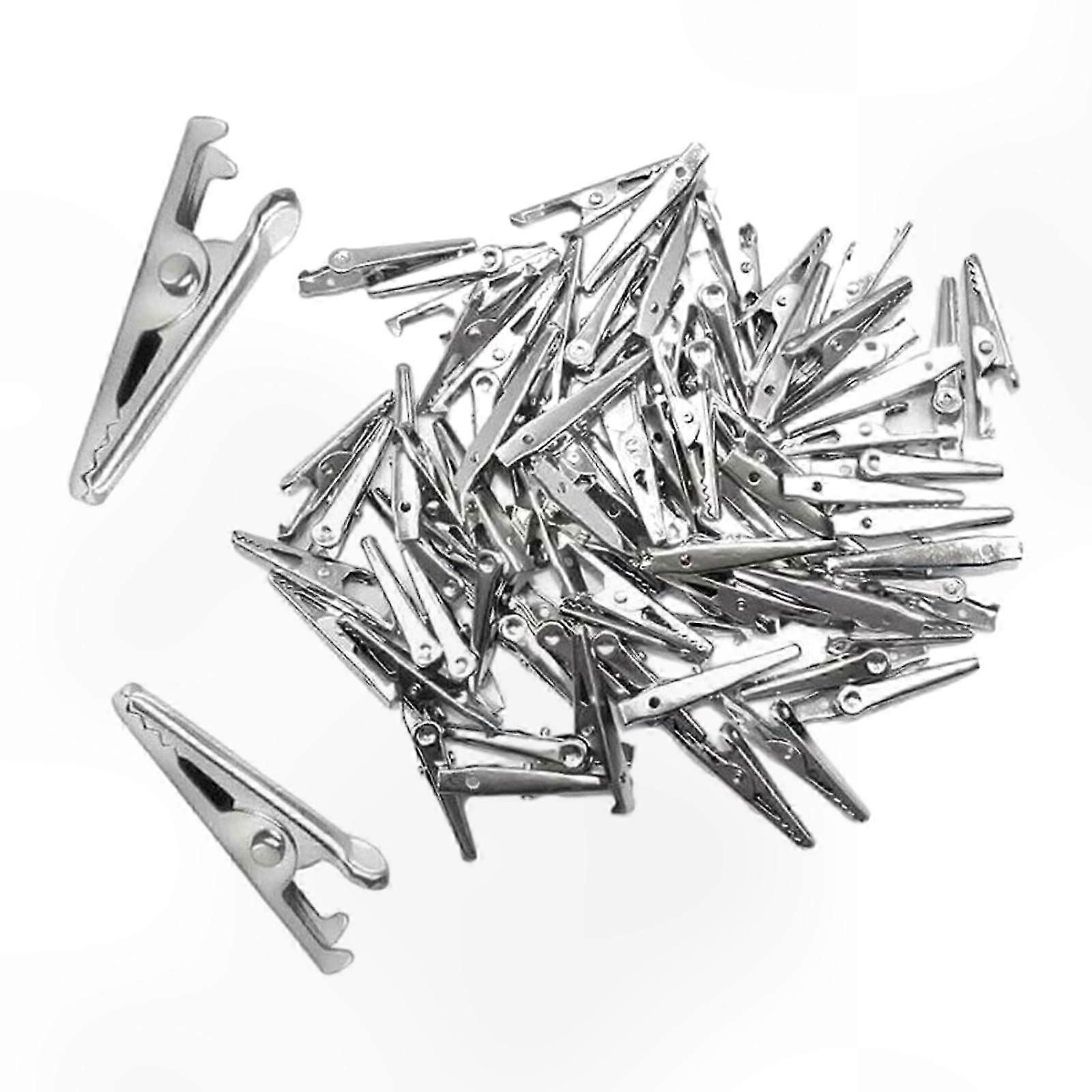 100 Pieces Alligator Clips for DIY Electrical Testing and Crafting Projects