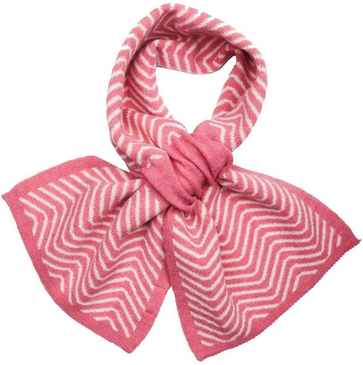 Zelly Herringbone Pull Through Scarf - Pink