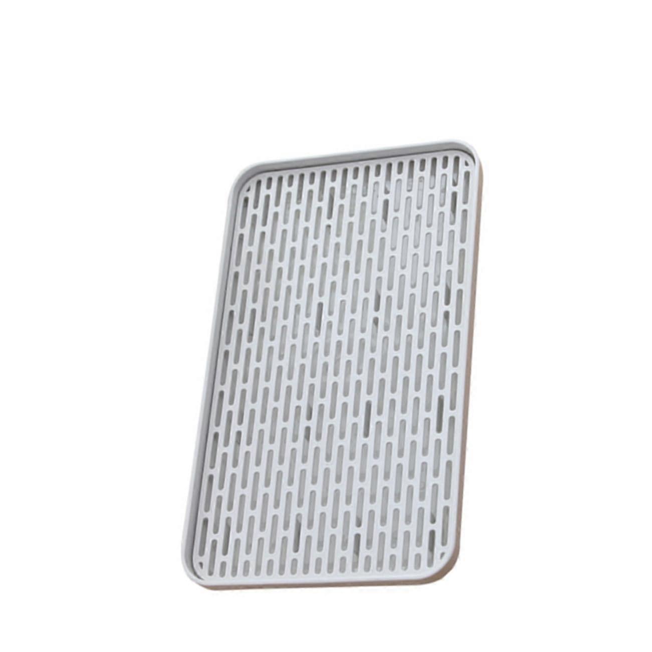 Double Layer Bottle Drying Rack with Non Slip Base for Kitchen Countertop and Fruit Straining