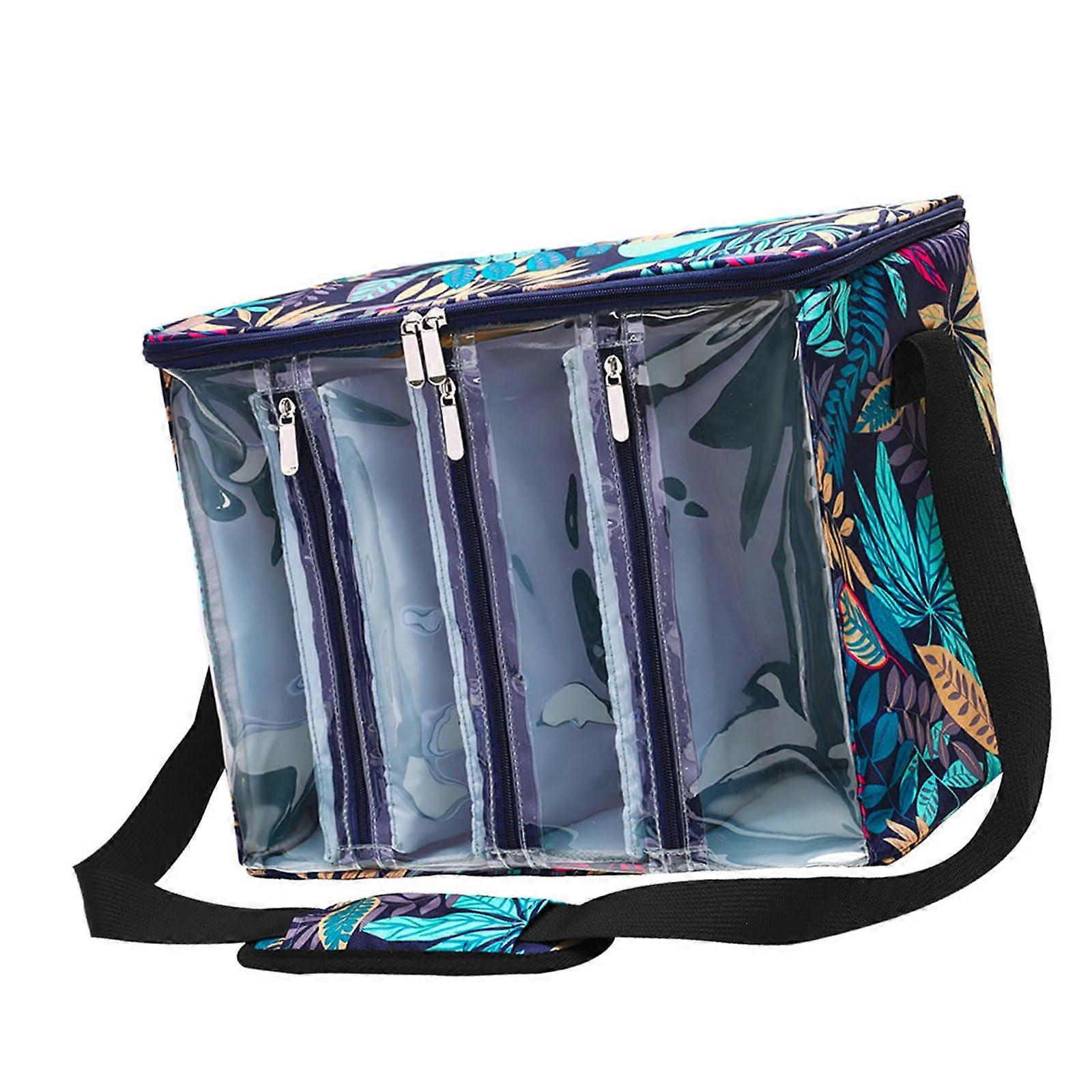 Knitting Storage Bag with Clear Window and DustProof Yarn Protection for Crochet Projects