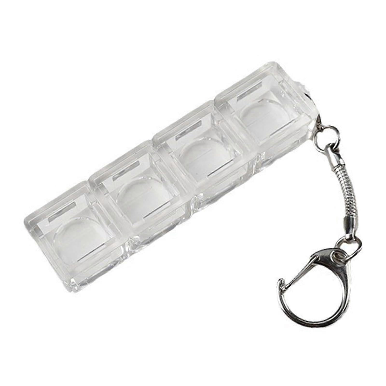 Mechanical Keyboard Switch Tester Keychain with LED Light, MultiShaft Sampler Tool