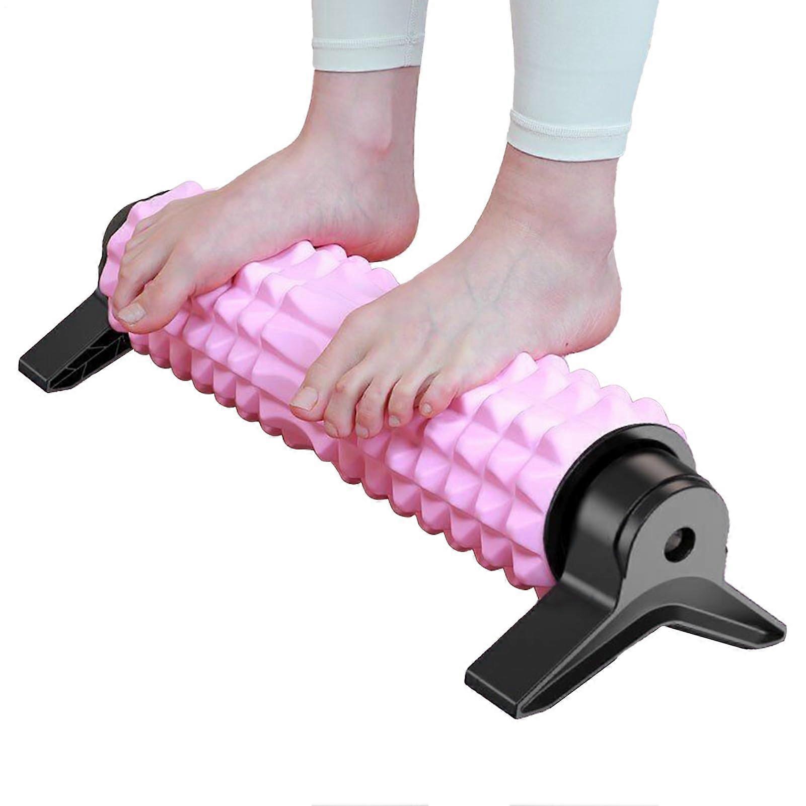 Foam Roller for Legs and Back with Ergonomic Triangular Support, Deep Tissue Muscle Recovery Pink