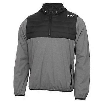 DKNY Mens Down Wind Résistant à l’eau Hybride 1/4 Zip Rembourré Light Jacket
