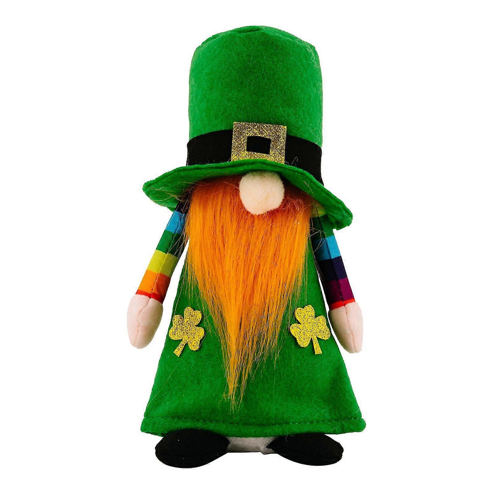 Plush Gnome St Patricks Day Faceless Dwarf Plush Doll Home Table Decor