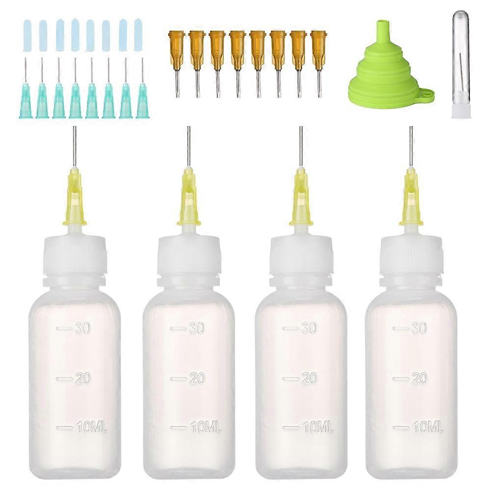 30ml Needle Tip Squeeze Bottle, Applicator Bottle, Precision Tip Applicator Bottle with Funnel for