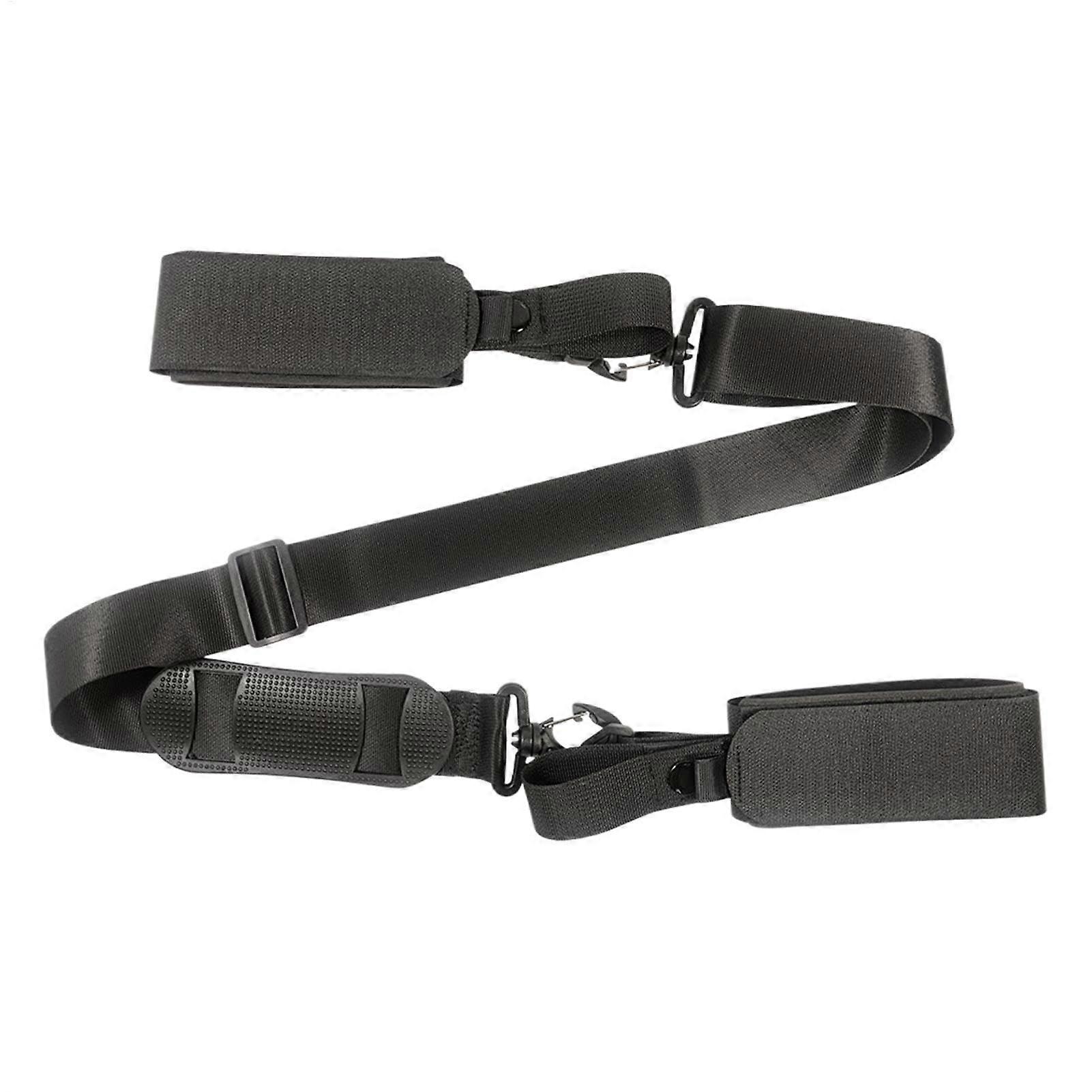 Adjustable Leather Ski Straps and Snowboard Straps for Comfortable Carry and Weight Distribution