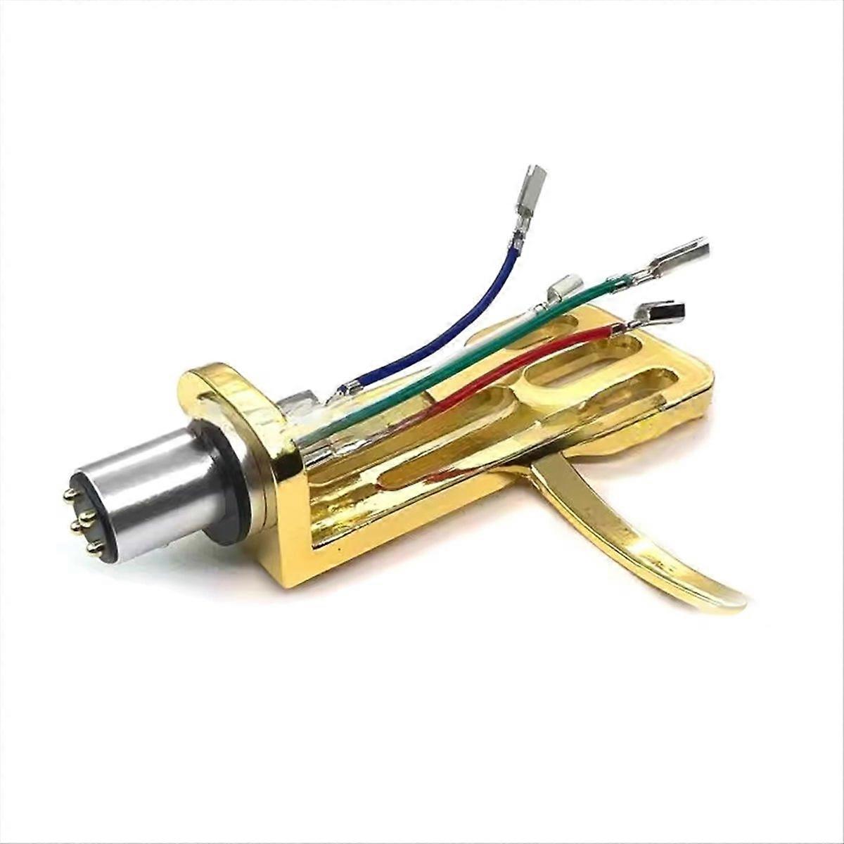Record Player Vinyl Needle-Bracket Copper Wire Pickup Gold
